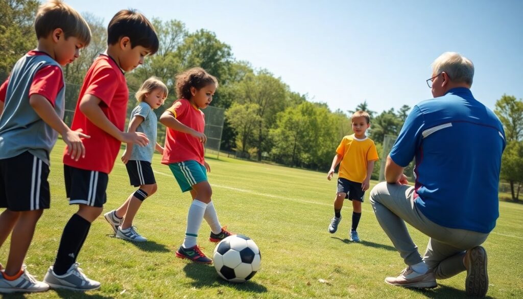 Как работать с группой юных футболистов разного уровня - иллюстрация