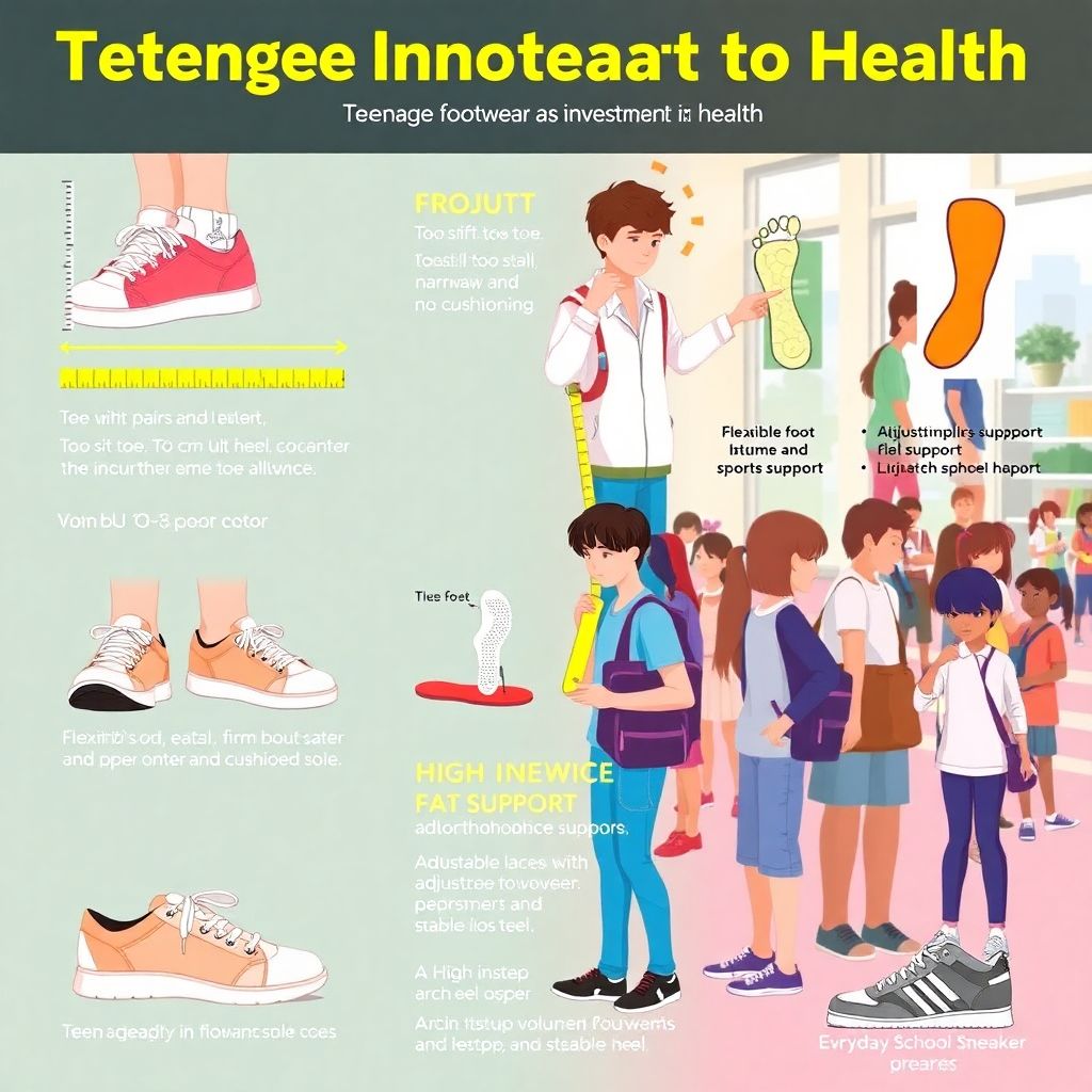 Как выбрать правильную обувь для подростков с учетом особенностей роста