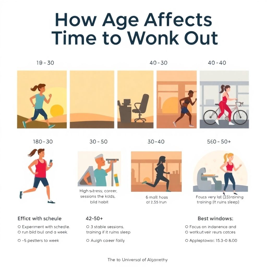 Выбор времени для тренировок в зависимости от возраста и особенностей организма