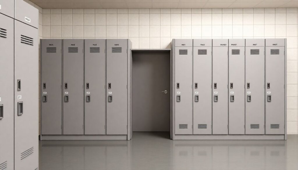 Советы по оборудованию раздевалок и условий для подростков - иллюстрация