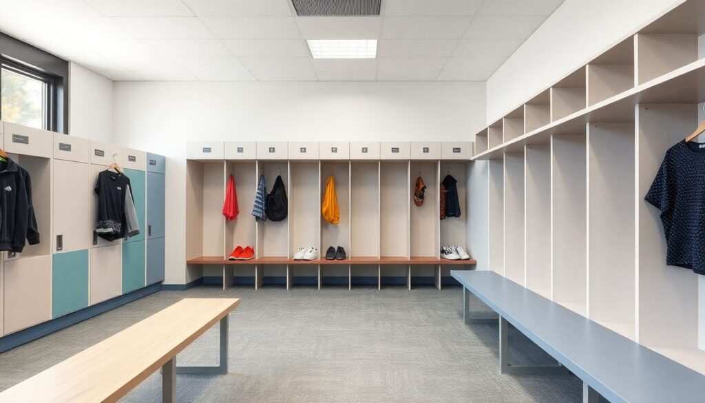 Советы по оборудованию раздевалок и условий для подростков - иллюстрация