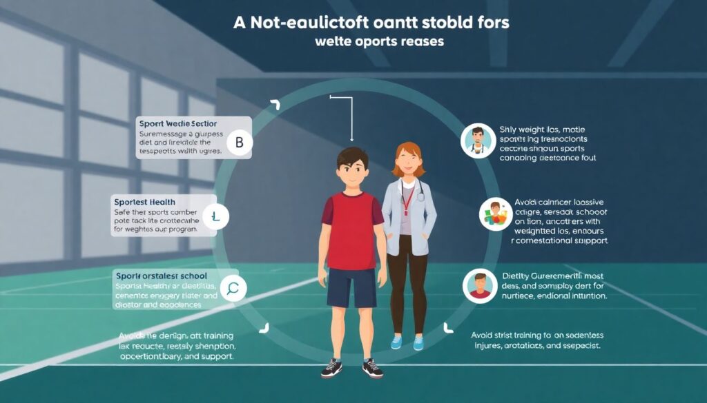 Практики контроля веса и роста у подростков в спортивной школе - иллюстрация