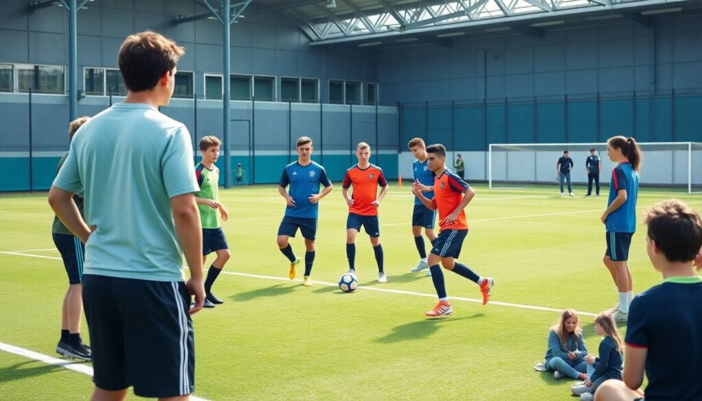 Социальные навыки и командная динамика в молодежном футболе - иллюстрация