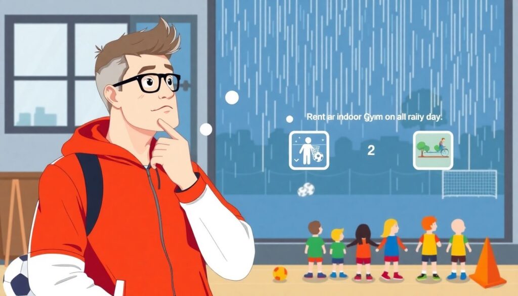 Лучшие подходы к тренировкам в плохую погоду для молодых команд - иллюстрация