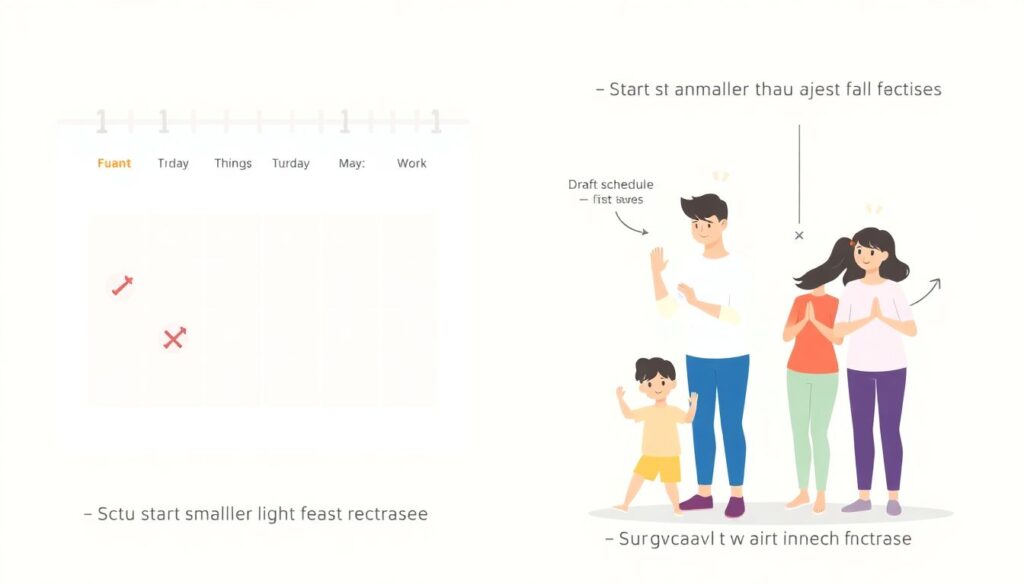 Как выбрать оптимальный график занятий для семьи спортсмена - иллюстрация