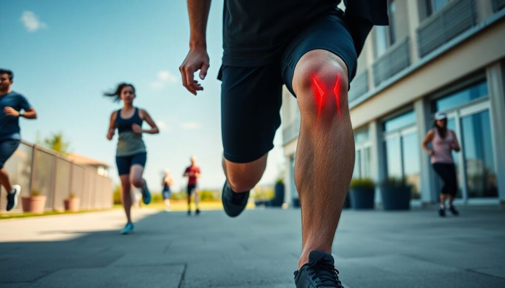 Безопасность на тренировках: защита колен и суставов - иллюстрация