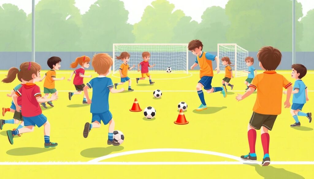 Какие методы обучения технике удара по мячу для юных футболистов - иллюстрация