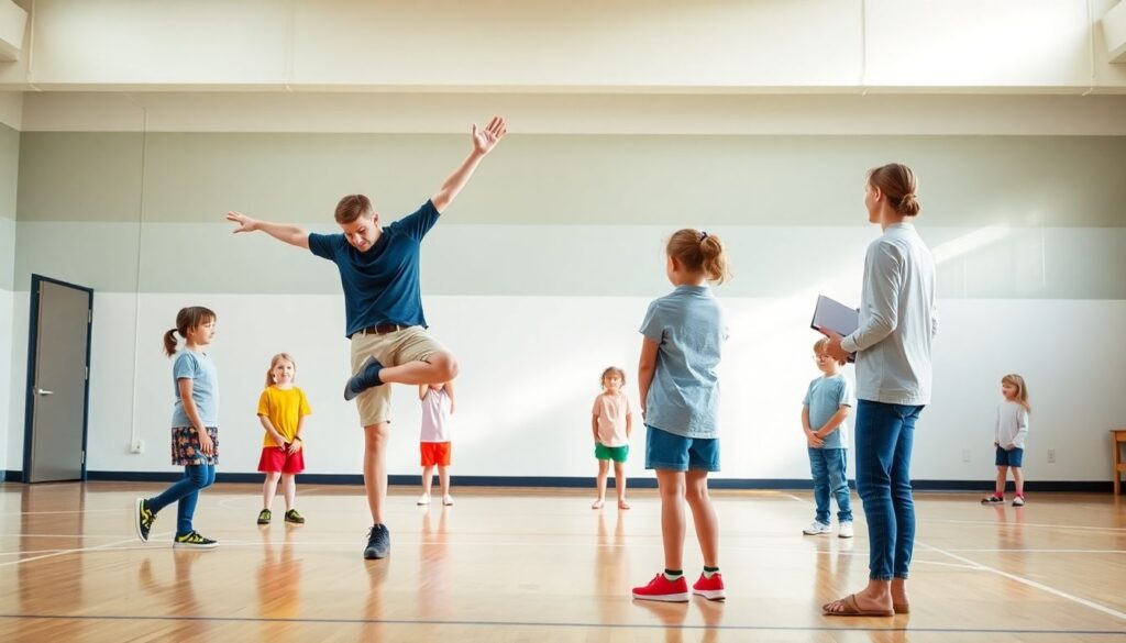 Как работать с детьми разной физической подготовки - иллюстрация