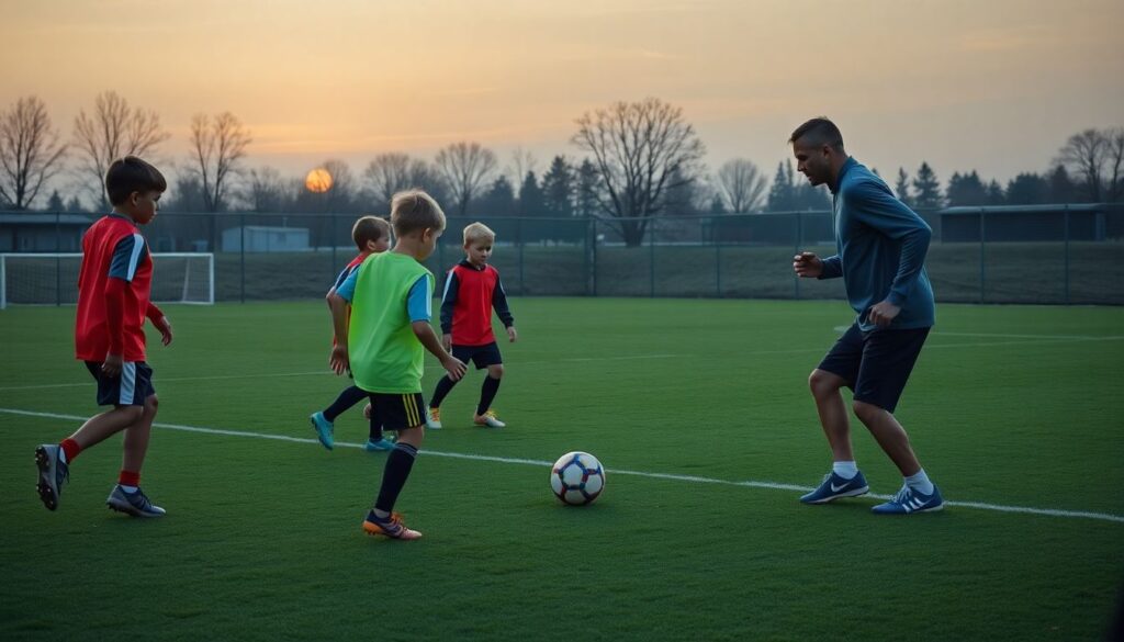 Как обучать детей правильному удару по мячу - иллюстрация