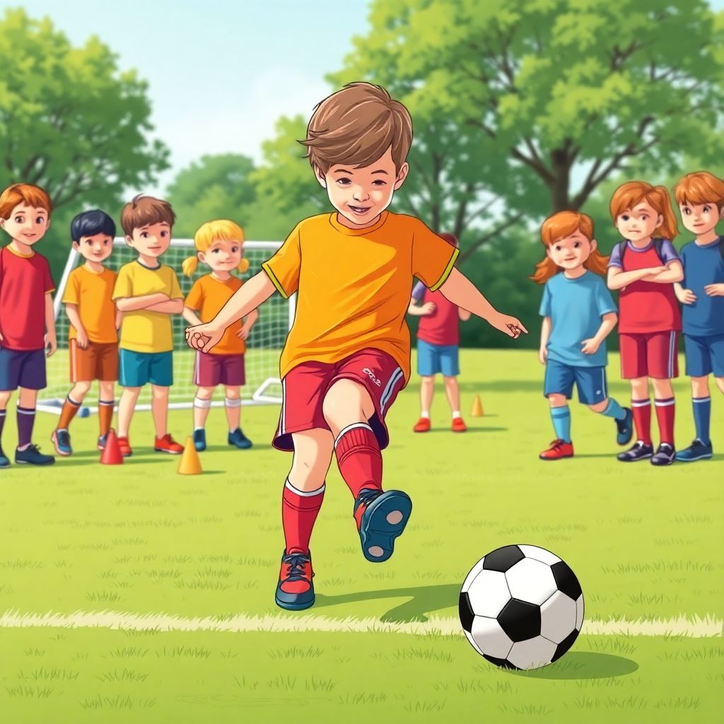 Как обучать детей правильному удару по мячу в футболе