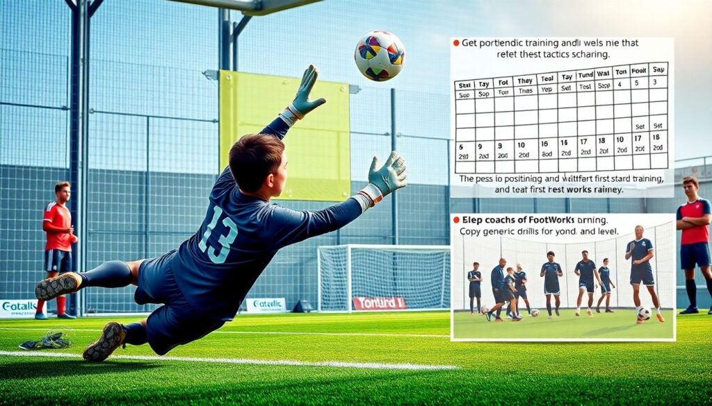 Как включать в программу тренировок специальные упражнения для вратарей - иллюстрация