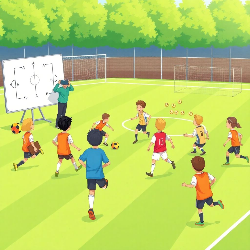 Развитие навыков игры в пас и движения без мяча у юных футболистов