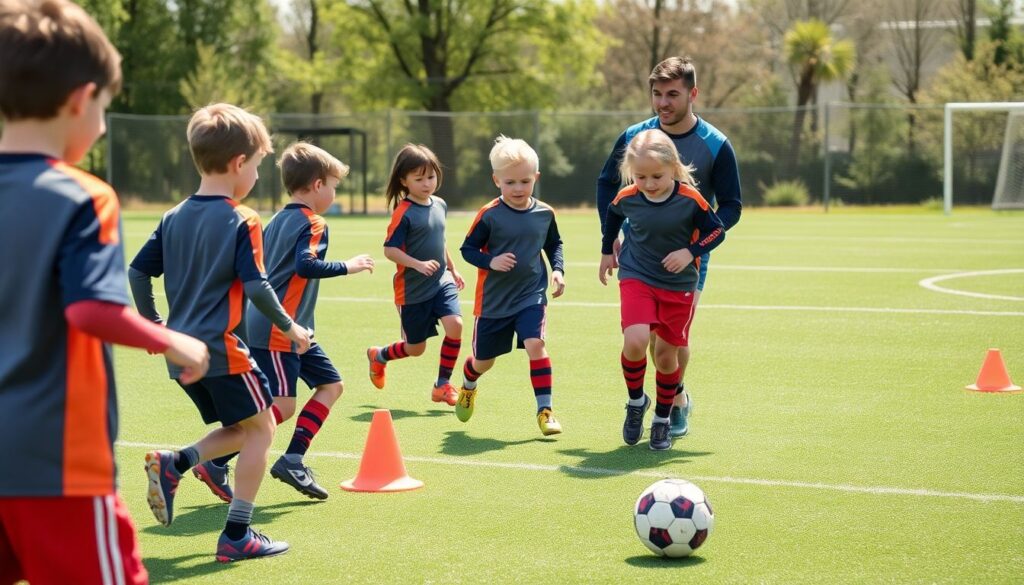 Как развивать техническую базу владения мячом у детей - иллюстрация