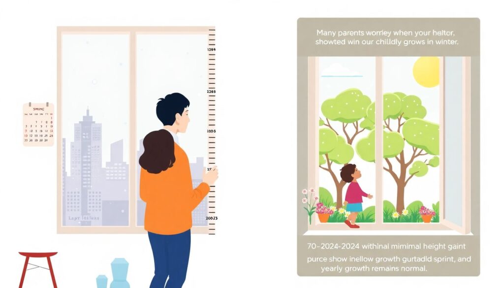 Как учитывать сезонные особенности роста у детей - иллюстрация