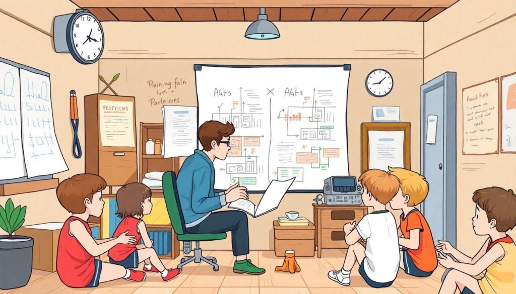 Как организовать недельный план тренировок для школ и секций - иллюстрация