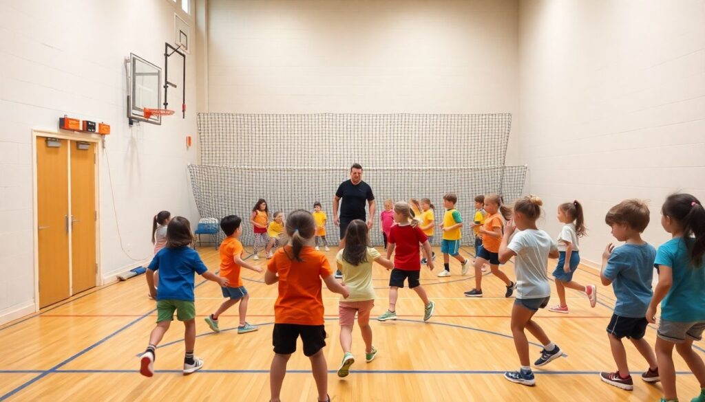 Как тренировать детей в условиях ограниченного зала - иллюстрация