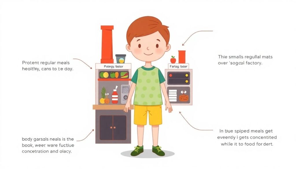 Принципы здорового питания в период роста - иллюстрация