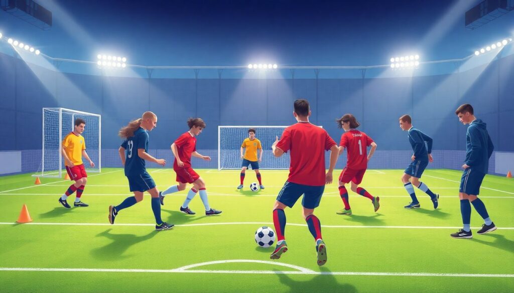 Как развивать навыки владения мячом в условиях ограниченного пространства - иллюстрация