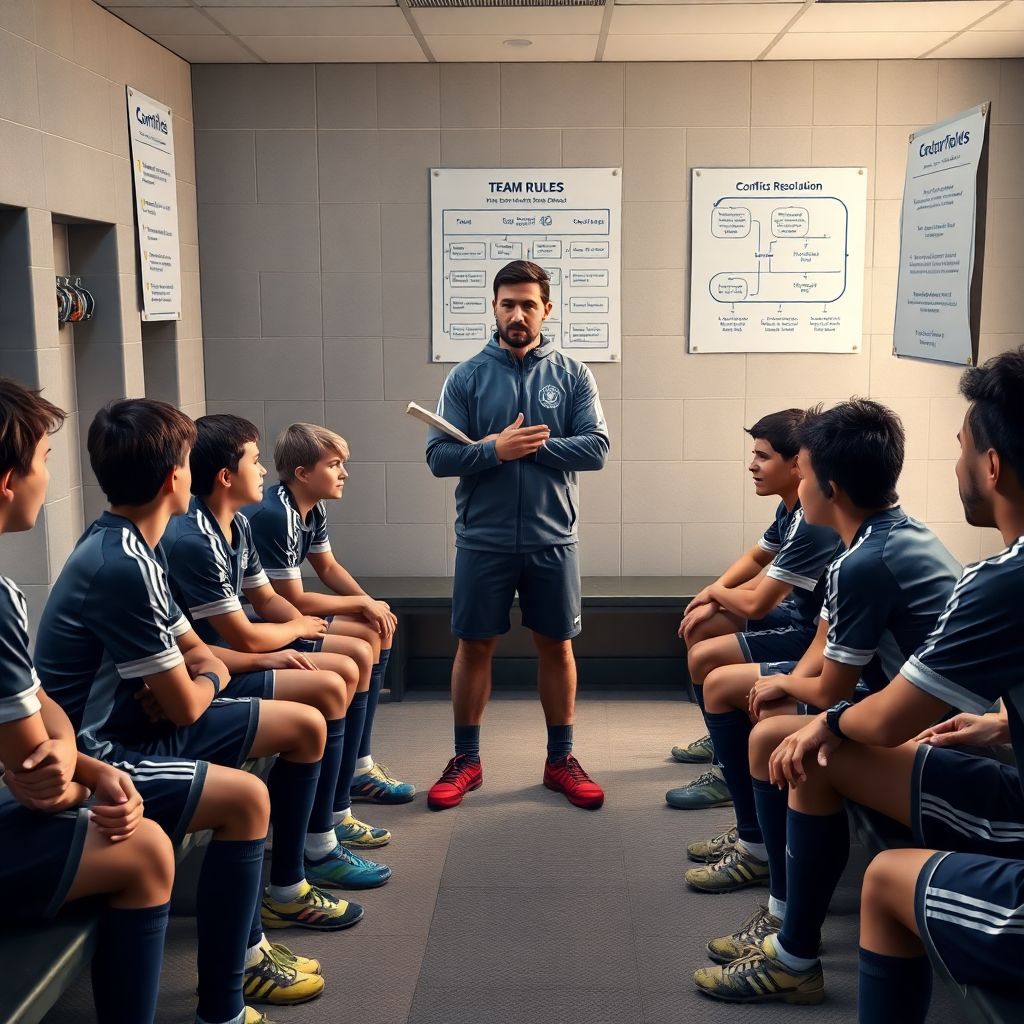 Управление конфликтами в коллективе молодых футболистов на примерах тренерской практики