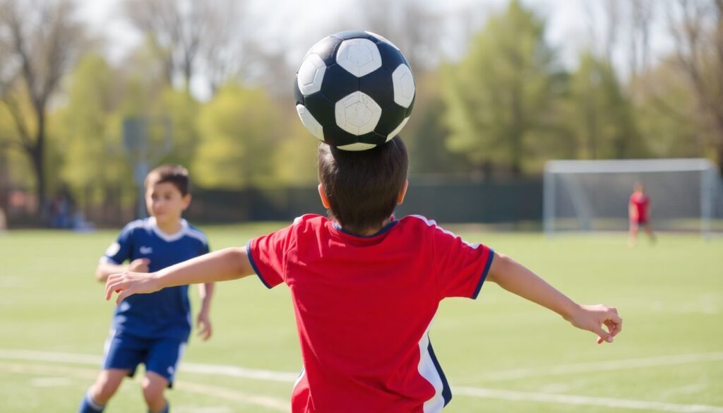 Как обучать детей удару по воздуху и головой - иллюстрация