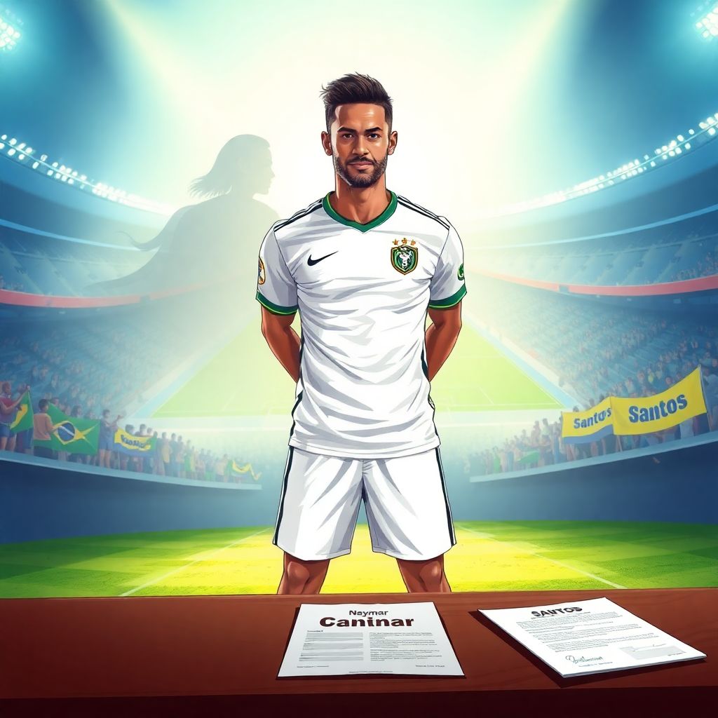 Неймар объяснил, почему продлил контракт с «Сантосом» и не спешит в Европу